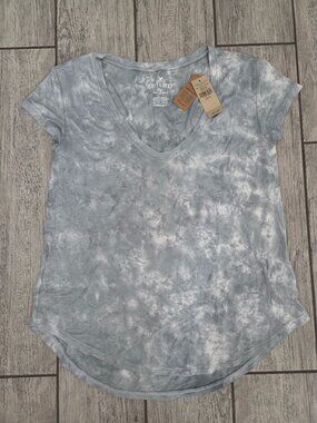 American Eagle Soft & Sexy Women's Gray Tie Dye V Neck TShirt Size XS NWT